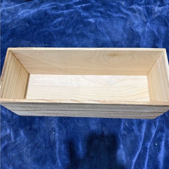 Other - Wooden Trinket Box/ flower box- Natural Wood
